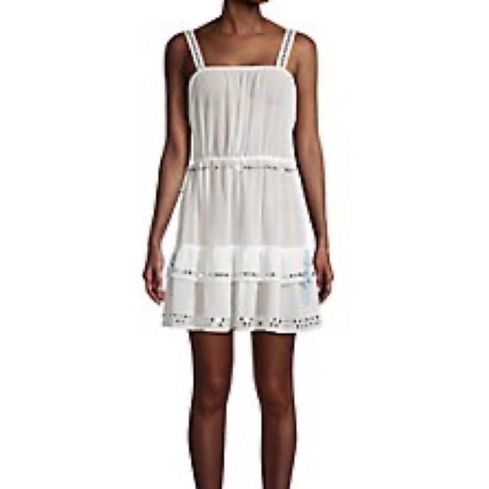 Ramy Brook Neena Sequin Ruffle Beach  Cover up Dress S